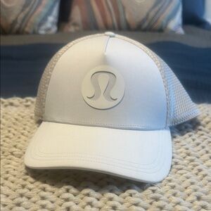 Lululemon Athletica White Mesh Cap